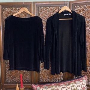 Chico's Travelers Cardigan and Top Set 1 / 2